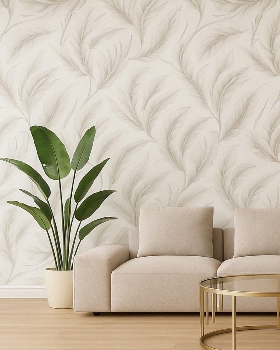 Papel de colgadura decorativo instalado